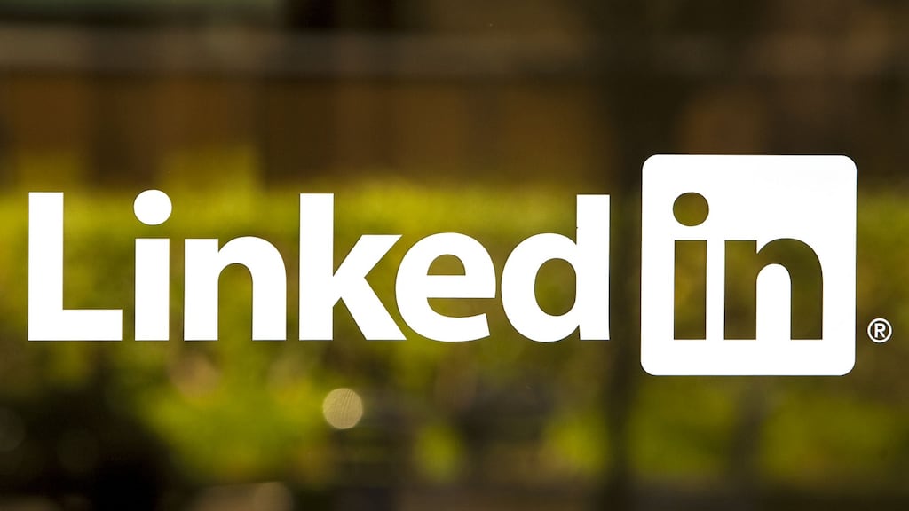 LinkedIn’s stock has dropped along with that of other social media companies, but they have recovered and it has not. Photograph: Bloomberg via Getty Images