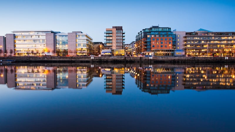 Dublin’s docklands. For high net worth individuals in banking and finance, Dublin’s cost of living probably doesn’t matter all that much – particularly if they’ve spent time in one of the even-more-expensive hubs, such as London, Sydney or San Francisco. Photograph: Getty Images