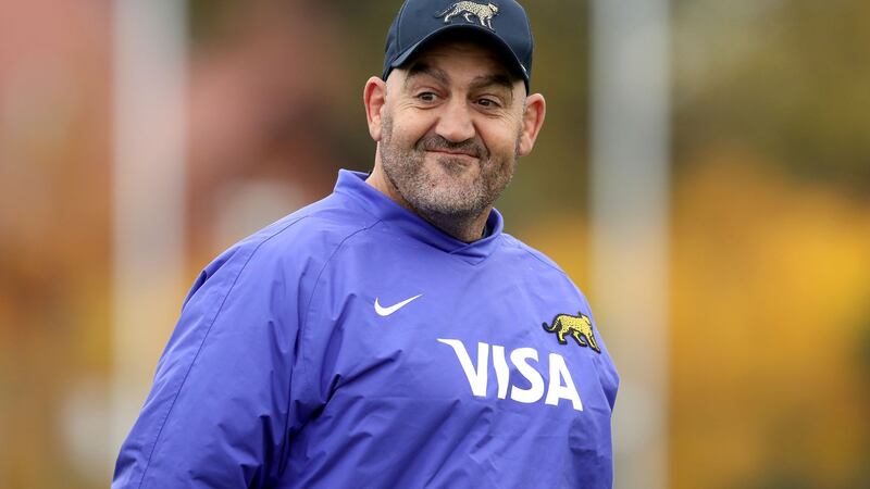 Argentina’s head coach and former hooker Mario Ledesma. Photograph: Bryan Keane/Inpho
