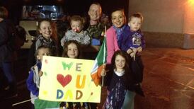 Soldiers return home from Golan Heights duty