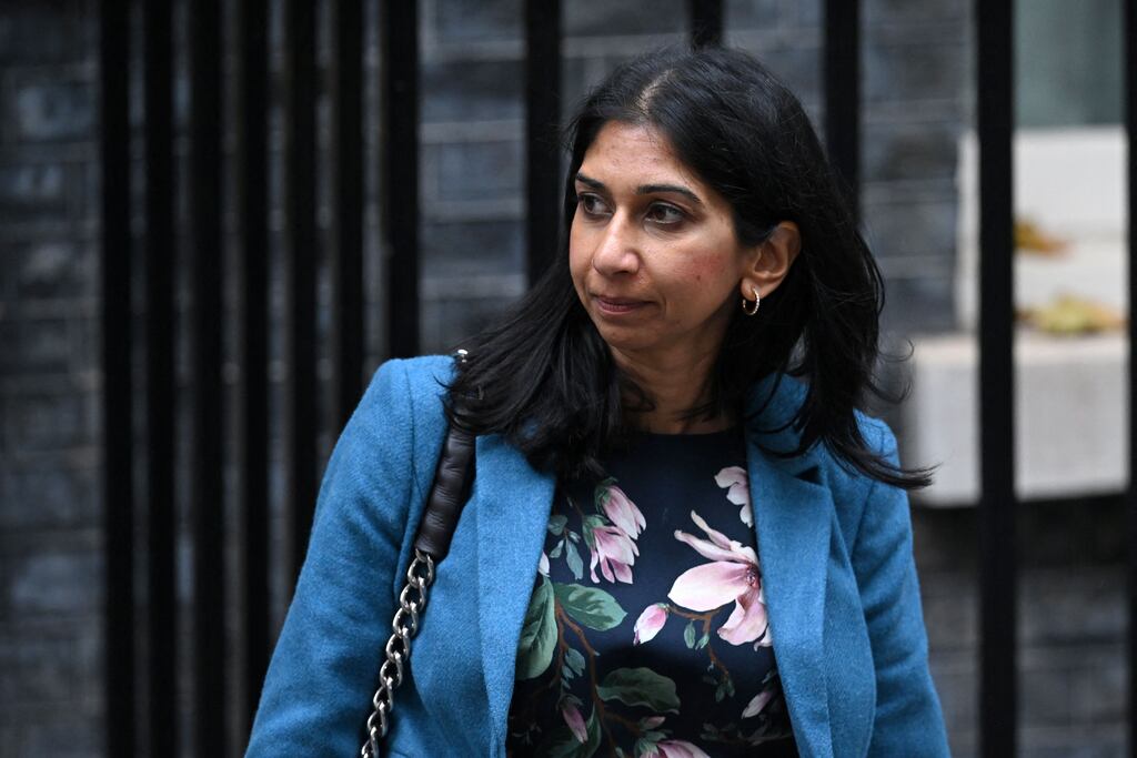 Rishi Sunak is facing fresh questions over his decision to reappoint Suella Braverman as home secretary. Photograph: JUSTIN TALLIS/AFP via Getty Images