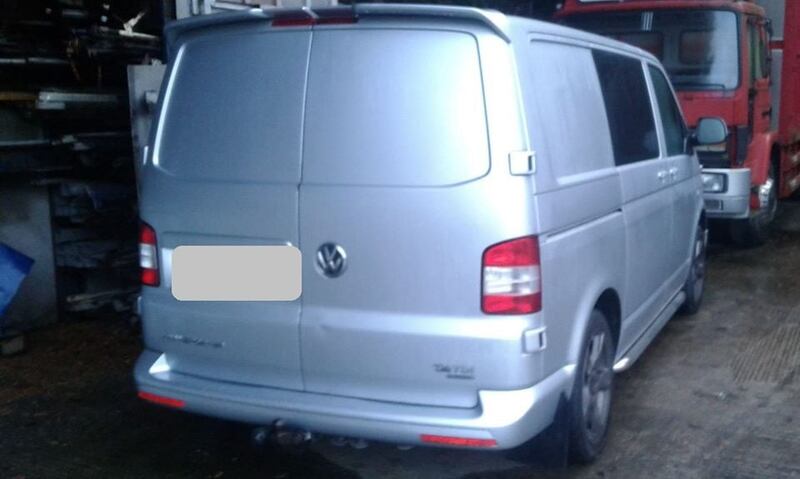 A van that was seized by Cab in the raid.