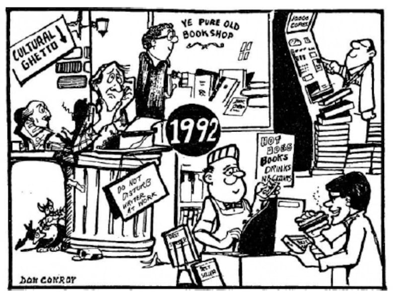 Predictions for publishig in 1992, Don Conroy, published in The Irish Times, 1982