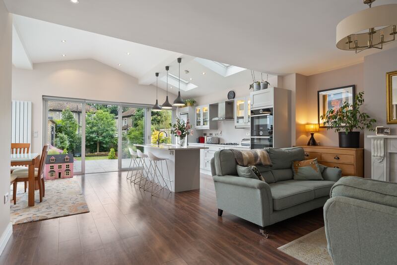 A patio leads on to a south-facing terrace