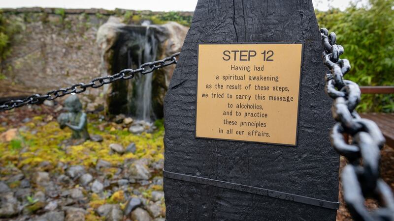 The last of the 12 steps at the Aiséirí centre in  Cahir, Co Tipperary. Photograph:  Dylan Vaughan