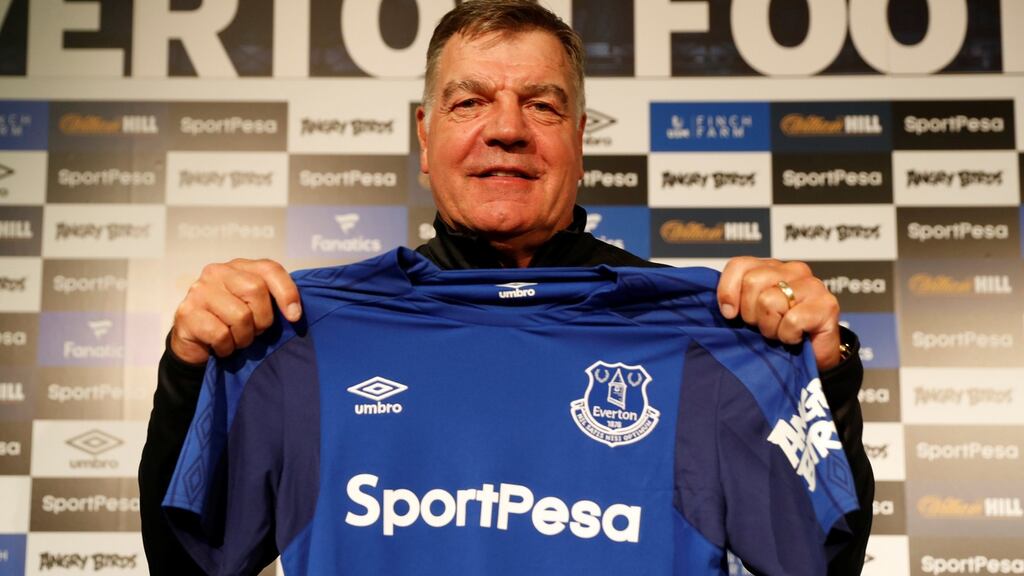 Sam Allardyce: “Marco Silva’s track record has got no comparison whatsoever with mine because he got Hull relegated.” Photograph: Carl Recine/Action Images via Reuters