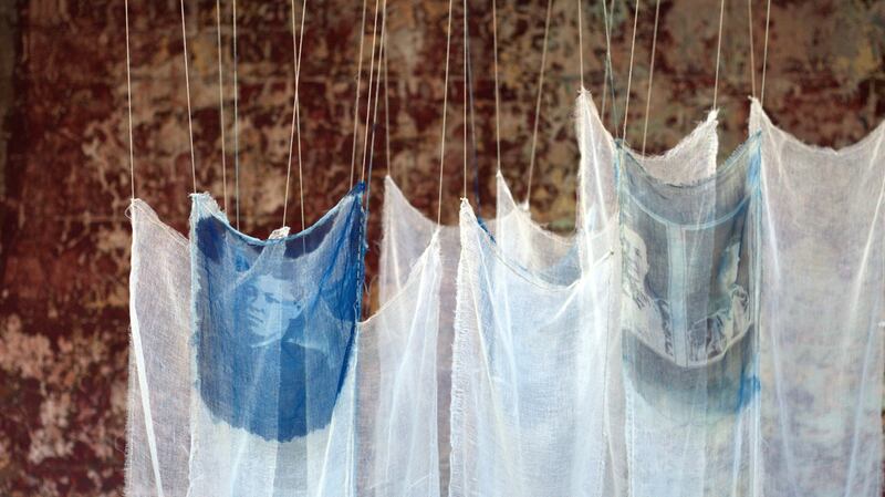 Forgotten Girls by Anne Kempton, curator of Stitched Up exhibition and owner of Timeless Textiles Gallery in Newcastle.