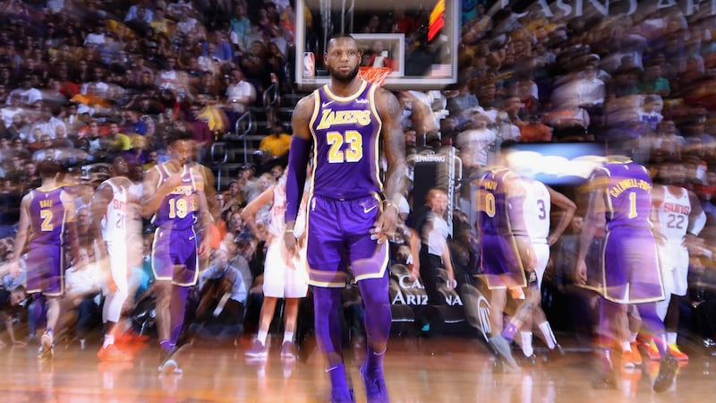 LeBron James started to find his voice at 27, specifically in the aftermath of Trayvon Martin being shot dead by an over-zealous neighbourhood watchman in Florida. Photograph:  Christian Petersen/Getty Images