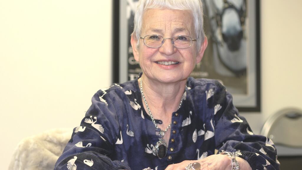 Jacqueline Wilson after her Audi Dublin International Film Festival event last Saturday. Photograph: Ronan McGreevy