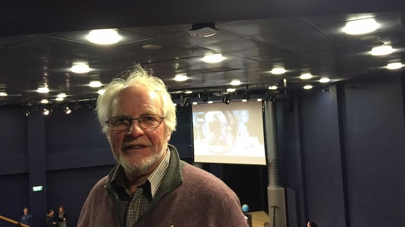 John King, originally from Newtownards, Co Down, now living in Scotland, at an event in W5 Belfast where his astronaut son-in-law Tim Peake spoke about his space adventures.