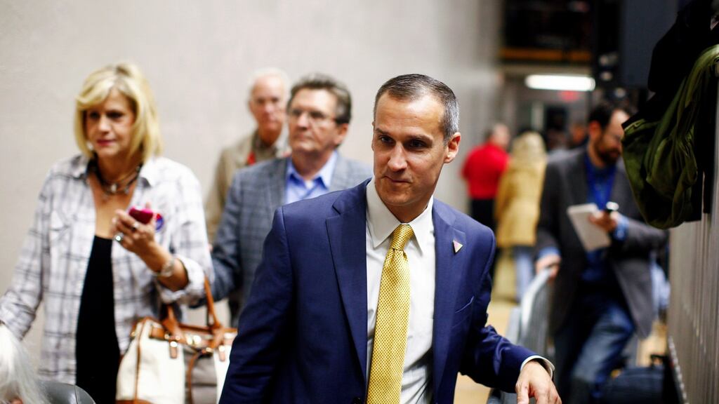 Corey Lewandowski: police in Jupiter, Florida, have charged him with intentionally grabbing and bruising the arm of Michelle Fields