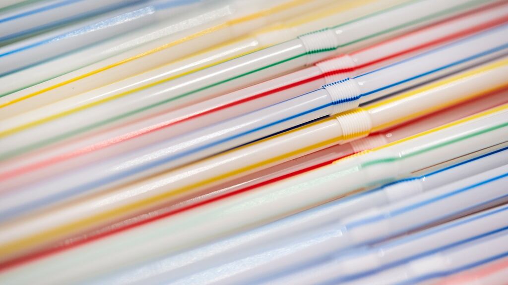 The EU Commission has presented proposals to ban single-use products, like plastic utensils, straws, coffee stirrers and cotton swabs, in the fight against plastic waste. Photograph: EPA/Hayoung Jeon