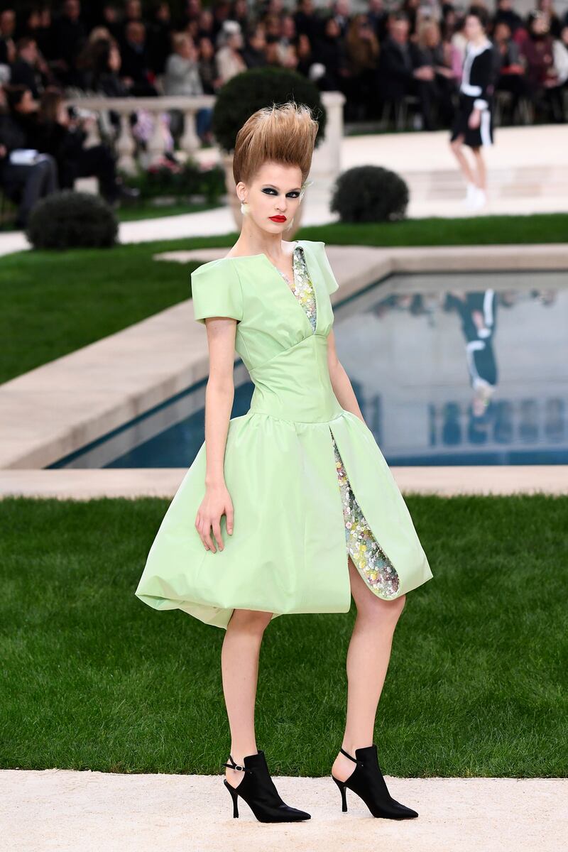 Catwalk green from Chanel