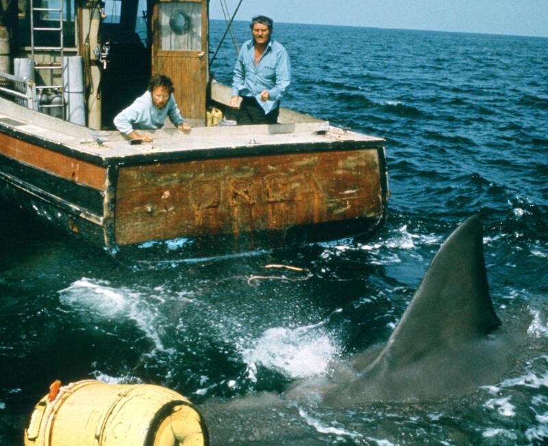 Jaws: Richard Dreyfuss with Robert Shaw in Steven Spielberg's 1975 film. Photograph: Universal