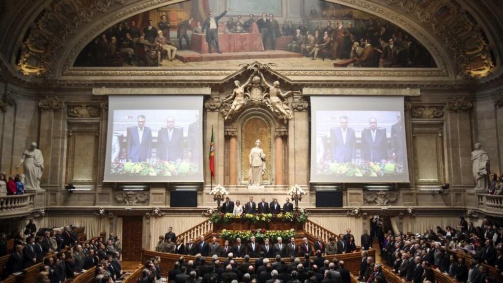Portugal’s parliament building in Lisbon. Photograph: Patricia de Melo Moreira/Getty Images