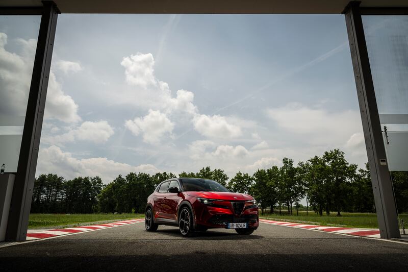 Alfa Romeo Junior test drive at the Balocco proving ground in Italy