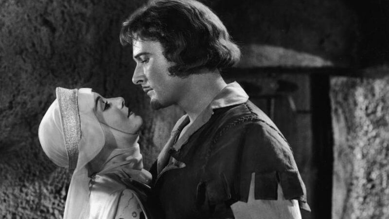 Olivia de Havilland with Errol Flynn in The Adventures of Robin Hood