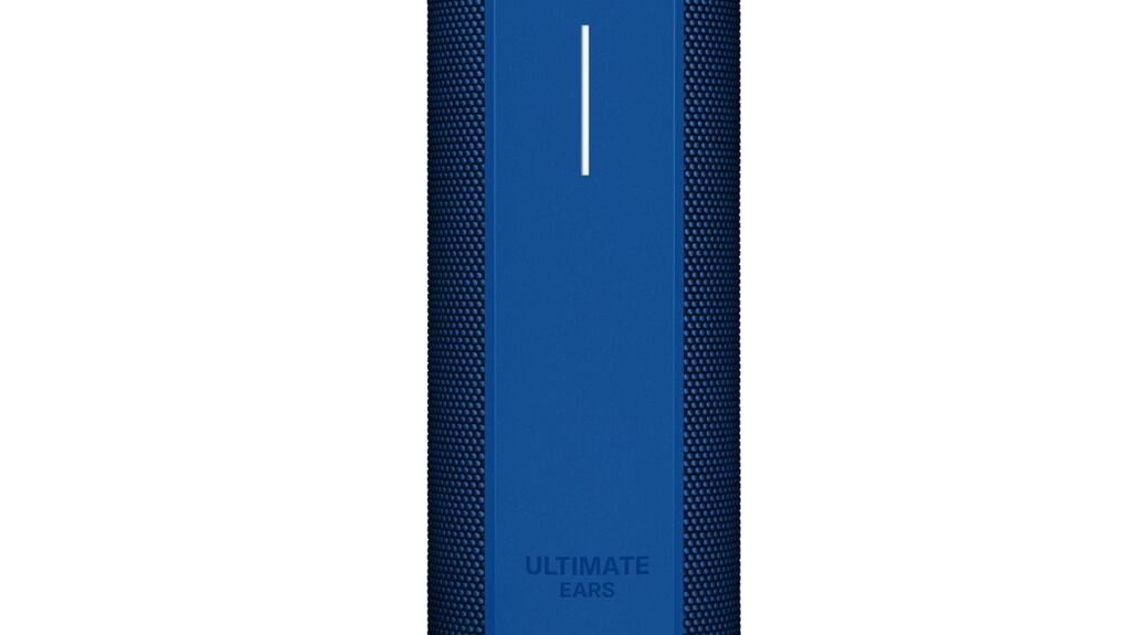 The Ultimate Ears Blast speaker is water proof and lasts up to 12 hours on single charge