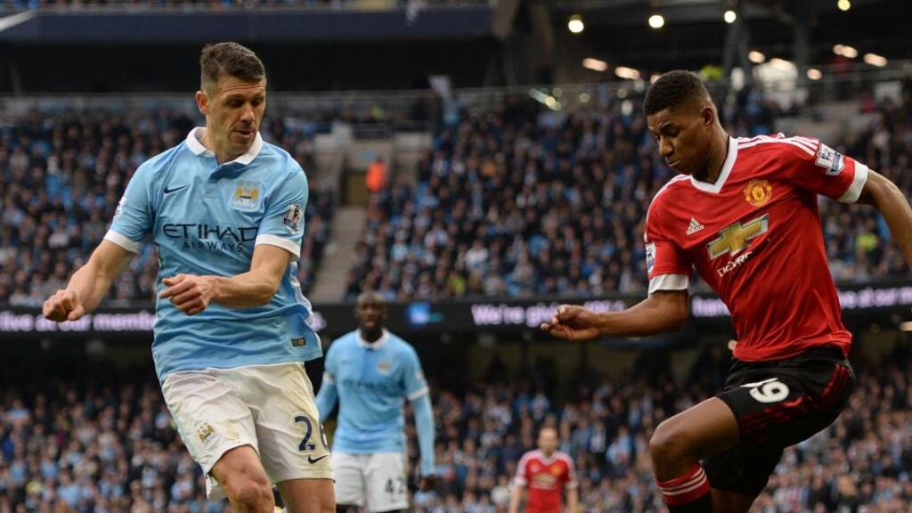 Martin Demichelis (L) has been charged with betting misconduct by the English FA. Photograph: Afp