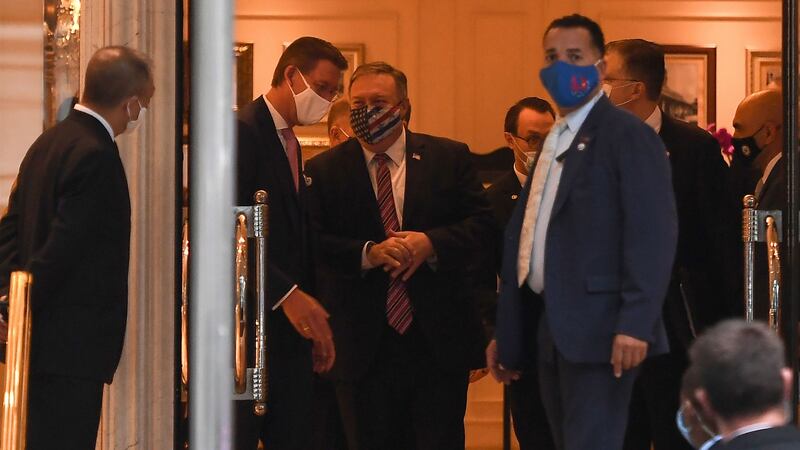 US secretary of state Mike Pompeo in Hanoi, Vietnam in October. Photograph: Nhac Nguyen/AFP via Getty Images