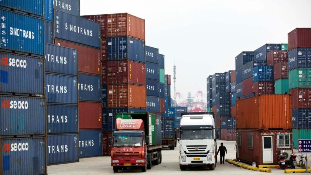 The US was Ireland’s biggest export market, receiving 21 per cent of the total value of goods leaving the country in 2013. Photograph: Aly Song/Reuters