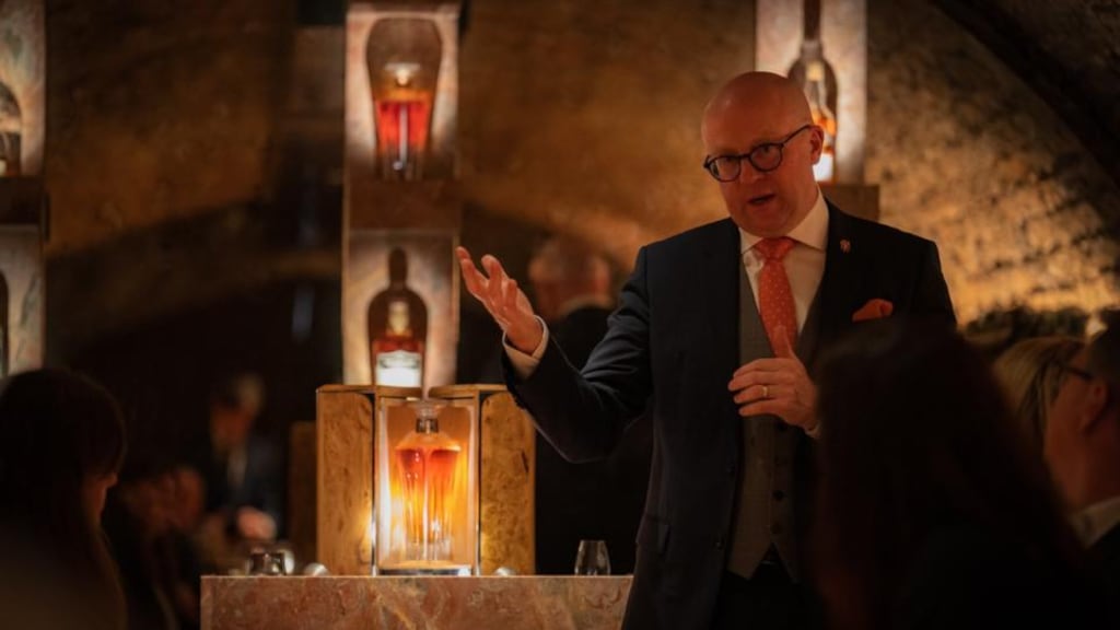 Kevin O’Gorman, master distiller at Midleton, unveils the nearly 50-old-whiskey up for sale this week