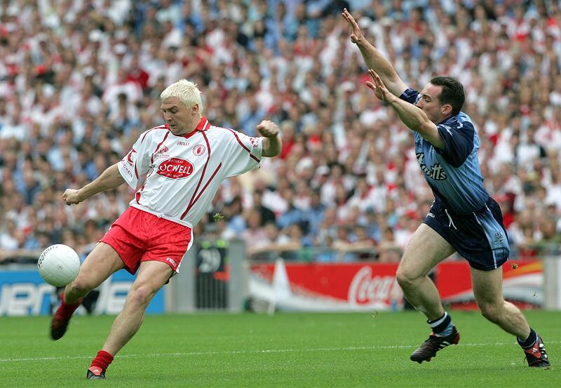 Owen Mulligan against Dublin in the 2005 All-Ireland quarter final. Photograph: Tom Honan/Inpho