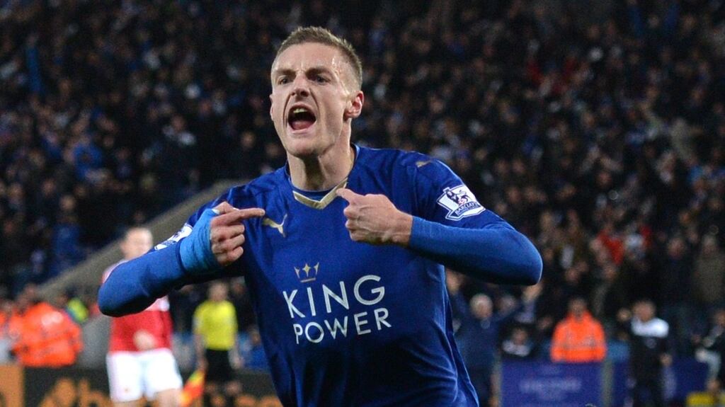 Jamie Vardy: the Leicester City forward Jamie Vardy was voted the Footballer of the Year by the Football Writers’ Association (FWA). Photograph: Oli Scarffoli/AFP/Getty Images