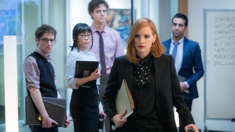 Jessica Chastain on Ireland: ‘I love the people there. And I bought so much incredible crystal. But the weather? In winter? Holy smokes, it’s cold.’ Photograph: Kerry Hayes