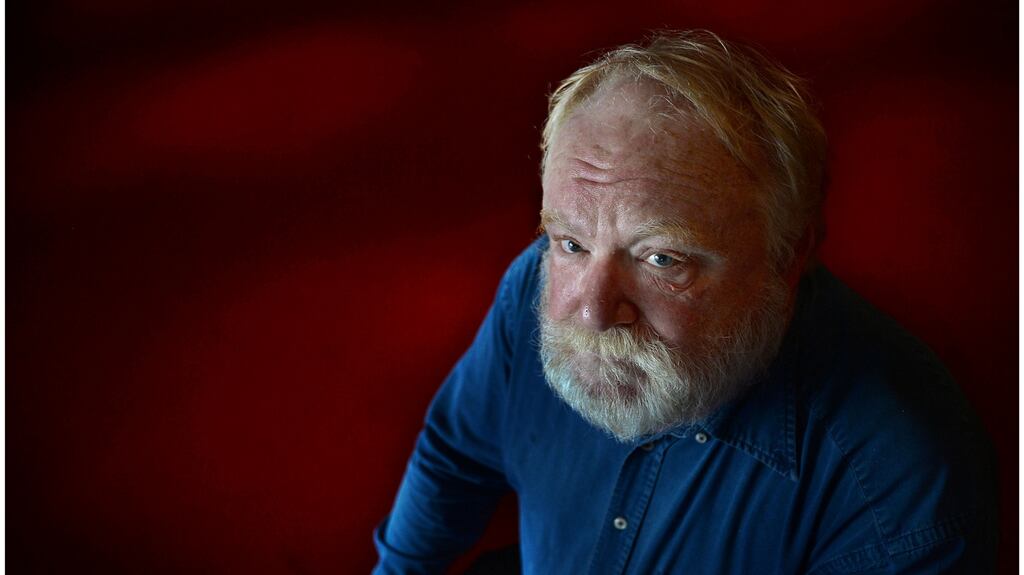 Playwright Frank McGuinness photographed in the Abbey Theatre, Dublin. Photograph: Brenda Fitzsimons/The Irish Times