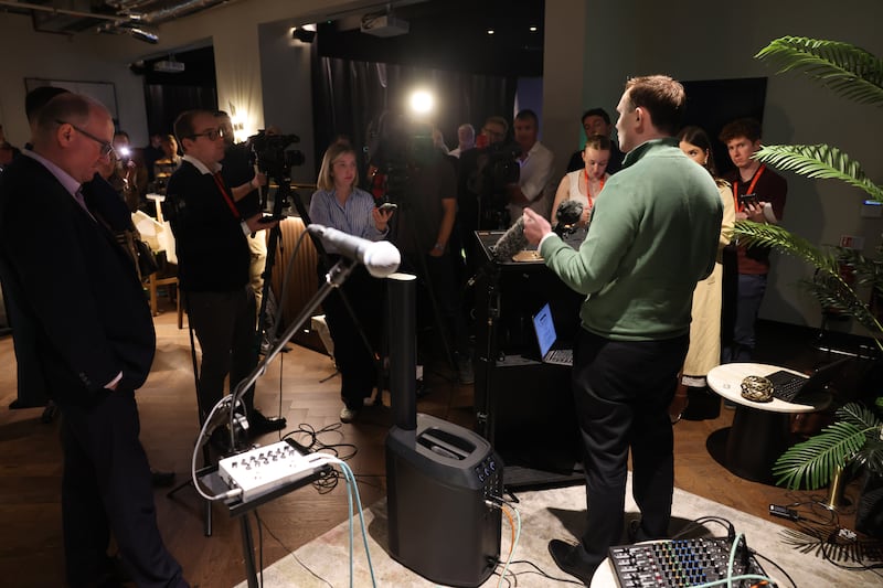 Nick Delehanty says he is confident 'there is a pathway' for him to get on the ballot paper for the presidential election. Photograph: Dara Mac Dónaill