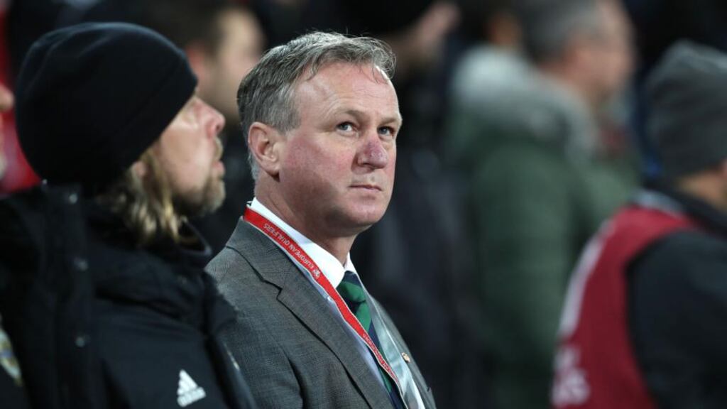 Michael O’Neill has signed a new Northern Ireland contract until 2024. Photograph: William Cherry/Inpho