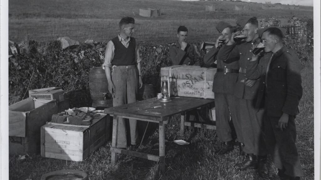 Porter, tobacco, cigarettes and bread at camp. (Military Archives)