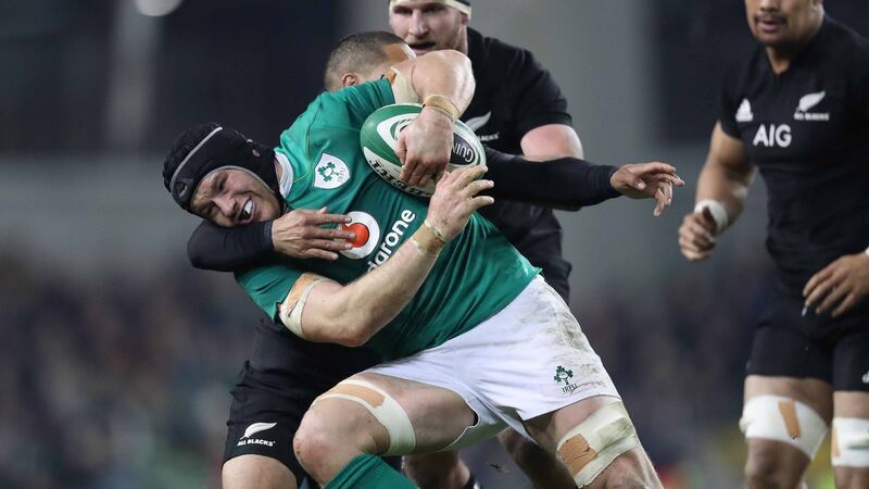 Ireland’s Sean O’Brien put in a huge shift on his return to the green jersey. Photograph: Billy Stickland/Inpho