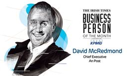 The Irish Times Business Person of the Month: David McRedmond