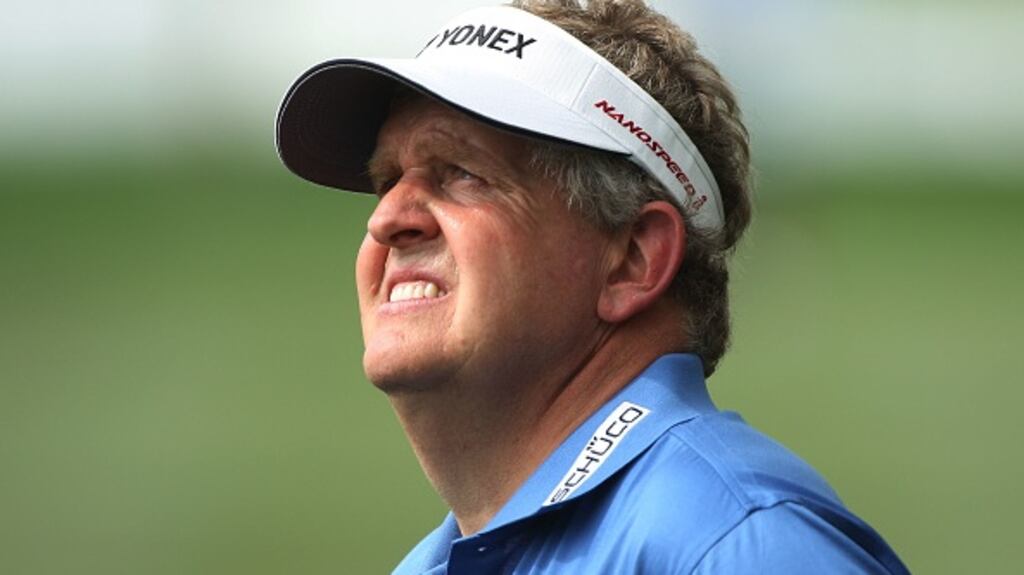 Colin Montgomerie feels sorry for younger players due to the less lucrative schedule of the European Tour when it returns after Covid-19. Photograph: Getty Images