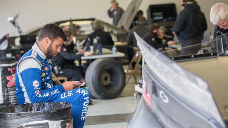 Trump bizarrely attacked Nascar driver Bubba Wallace after a noose was found in his garage. Photo: Matthew Bolt/Icon Sportswire via Getty Images