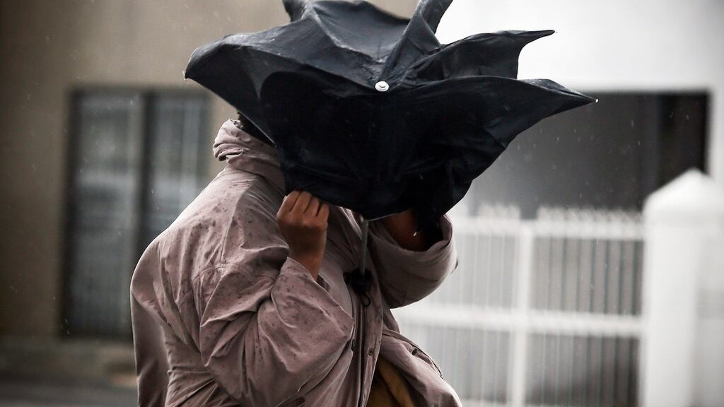 Met Éireann is anticipating heavy bands of rain on Monday and Tuesday. Photograph: Nic Bothma/EPA