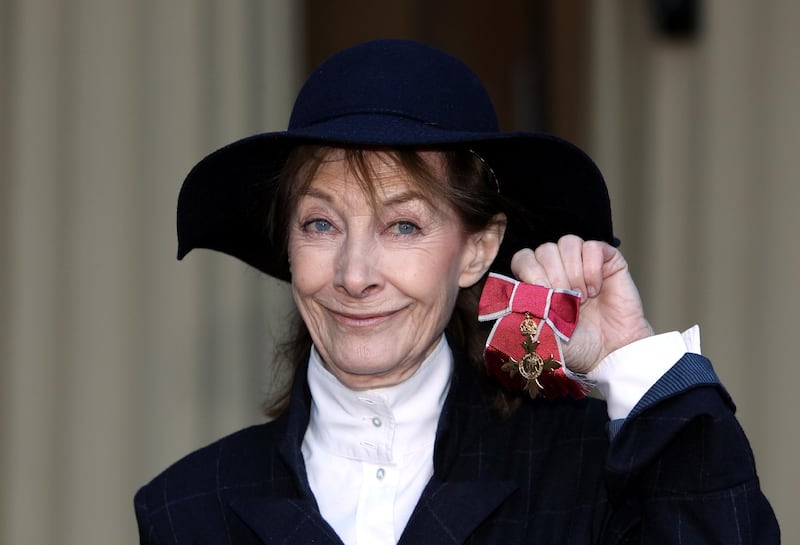 Jean Marsh with her OBE medal in 2012. Photograph: Sean Dempsey/PA Wire