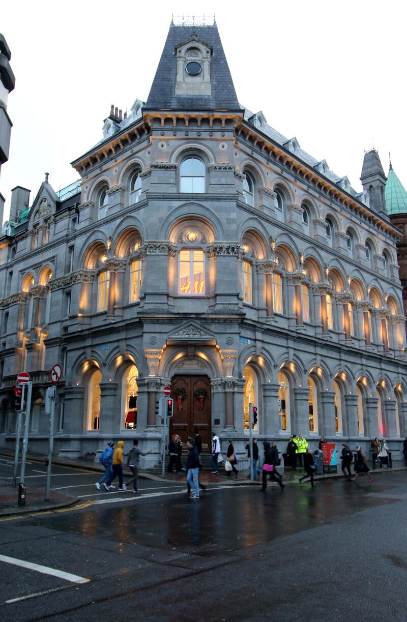 Paddy McKillen and Tony Leonard's Clarendon Properties successfully converted the upper floors of H&M's College Green store into eight luxury apartments. Photograph: Nick Bradshaw