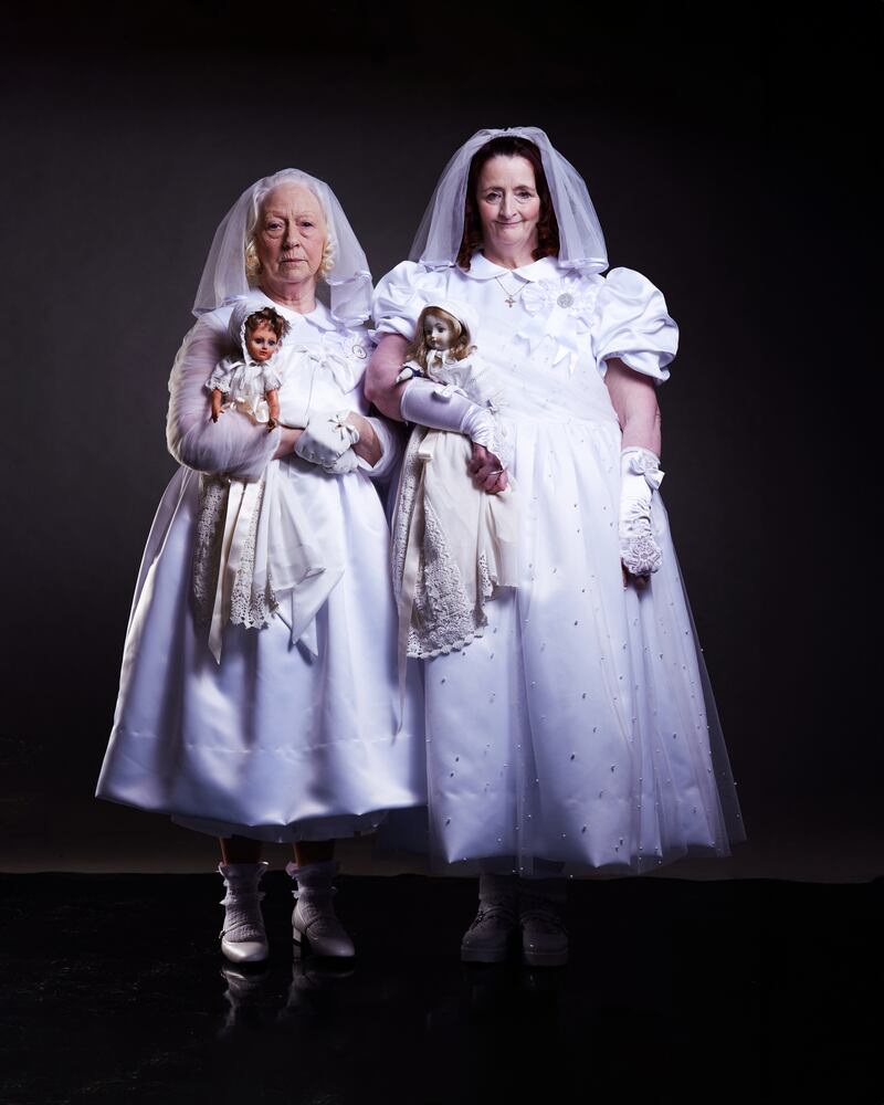 Audrey or Sorrow: Marie Mullen and Anna Healy. Photograph: Patricio Cassinoni/Abbey/Landmark