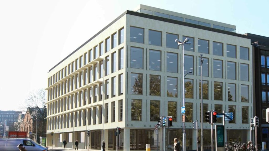 An image of the building to replace Canada House at the junction of St Stephen’s Green and Earlsfort Terrace