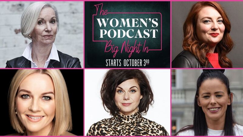 Clockwise, from top left: Marie Cassidy, Samantha Barry, Eileen Flynn, Caitlin Moran and Claire Byrne are guests on the second season of The Big Night In