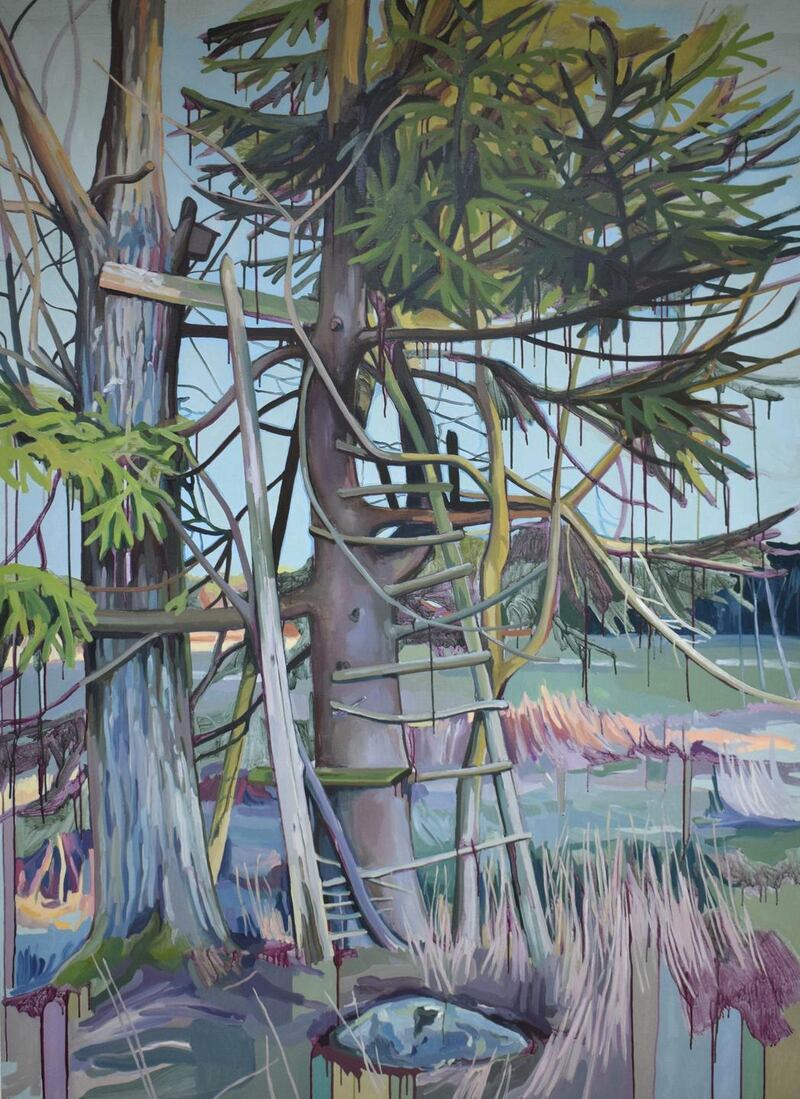 Cecilia Danell, ‘Inside a Shadow’, 2018, Oil and acrylics on canvas, 188 x 137 cm. Image courtesy of the artist.