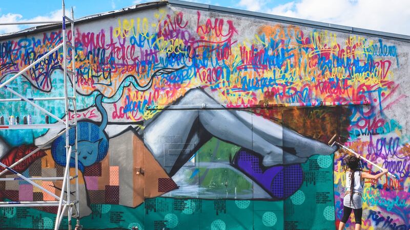 Kathrina Rupi AKA Kinmix working on a project in 2016