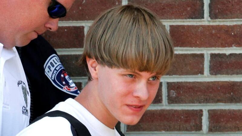 Dylann Roof, who killed nine people at a mostly black church in South Carolina in 2015. He was charged with hate crimes, rather than terrorism. Photograph: Jason Miczek/Reuters