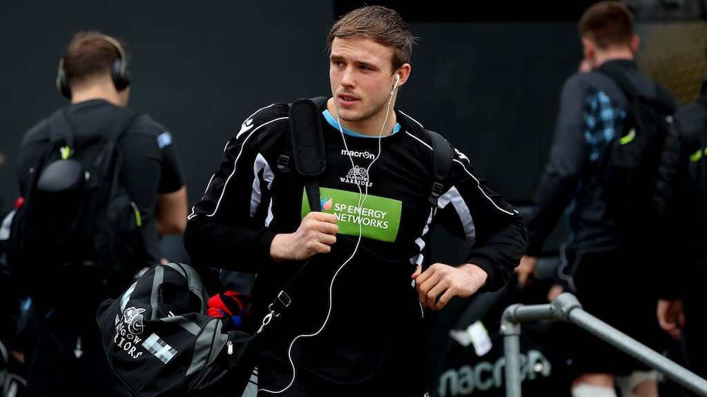 Glasgow’s Jonny Gray picked up an injury against Saracens but is expected to be fit for Scotland’s Six Nations clash against Italy. Photograph: Ryan Byrne/Inpho