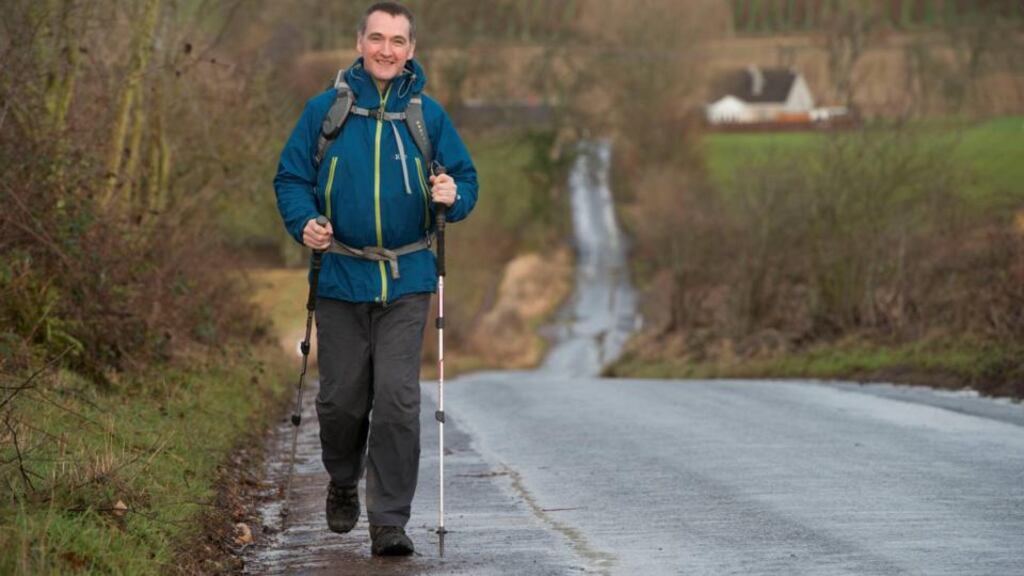 John MacPhee: He puts on the headphones and listens to the beats for 10 minutes, and that gets him up and mobile. Photograph: Alan Richardson Photography