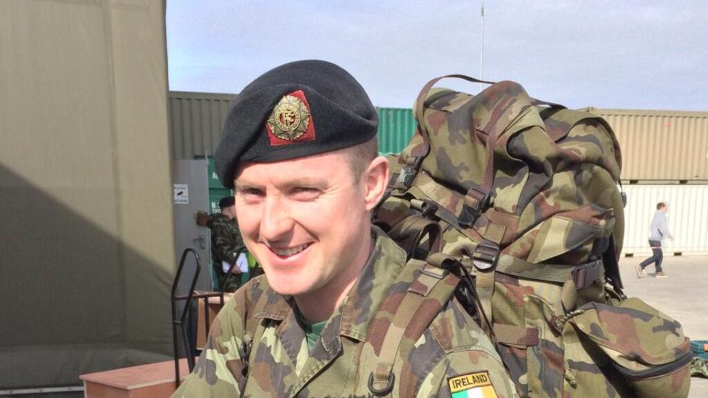 Capt Liam McDonnell, company second-in-command: “I’m the guy behind, pushing everybody forward, making sure the standards are kept.”