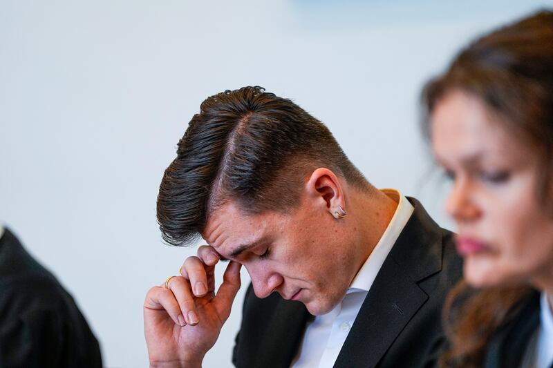 Jakob Ingebrigtsen during Gjert Arne Ingebrigtsen trial. Photograph: Lise Åserud/NTB/AFP via Getty Images